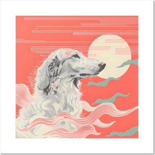 Borzoi in 80's Posters and Art